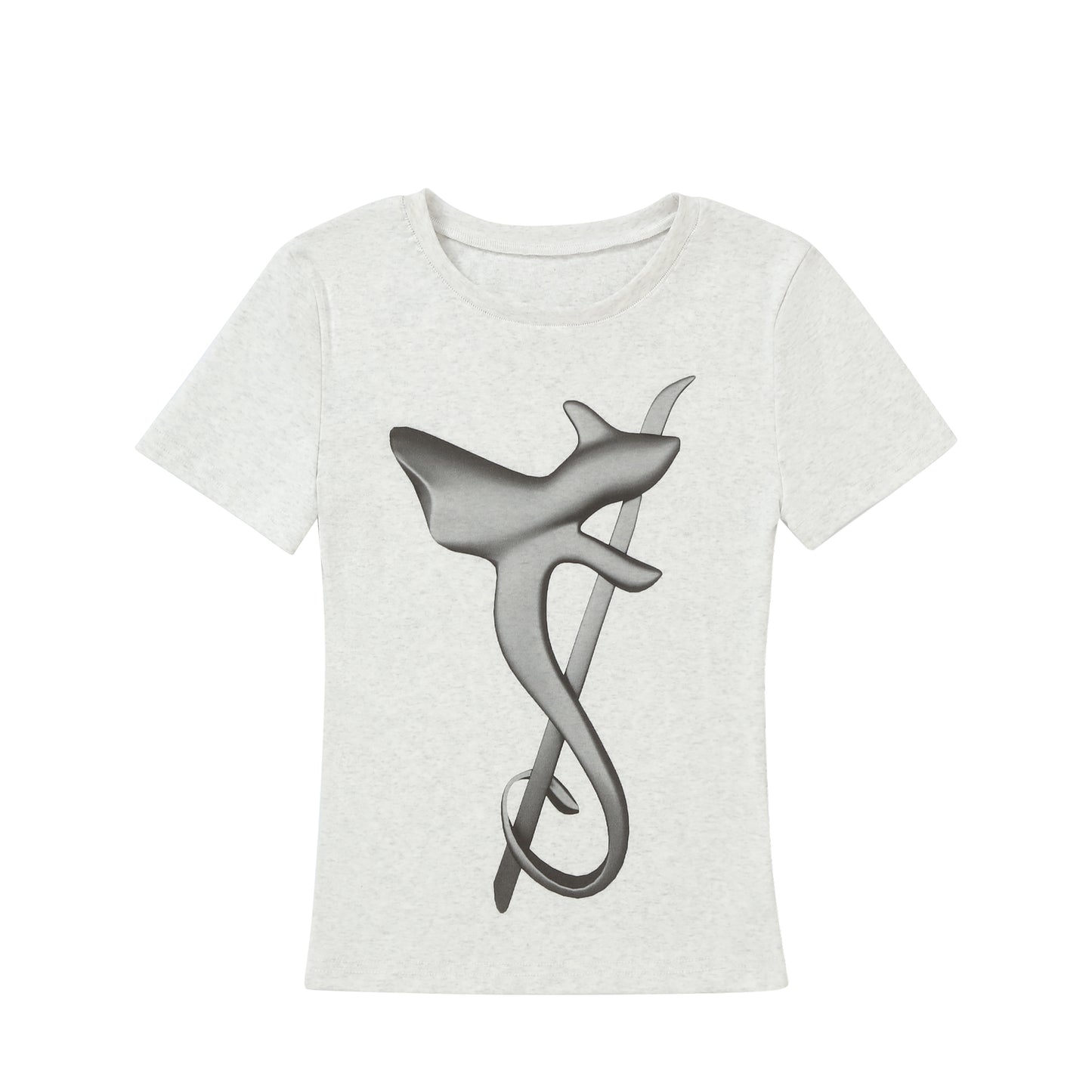 Slash Logo T-shirt Gray