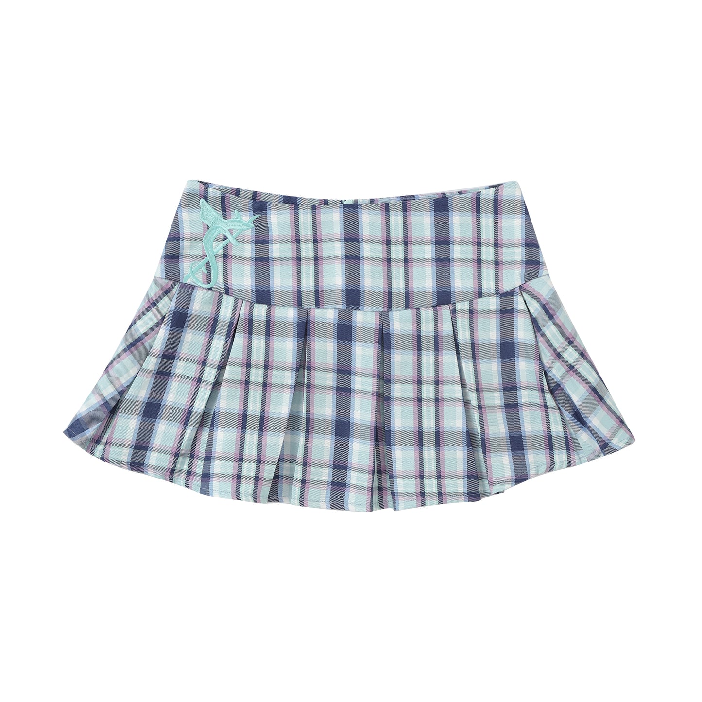 Pleat Check skirt