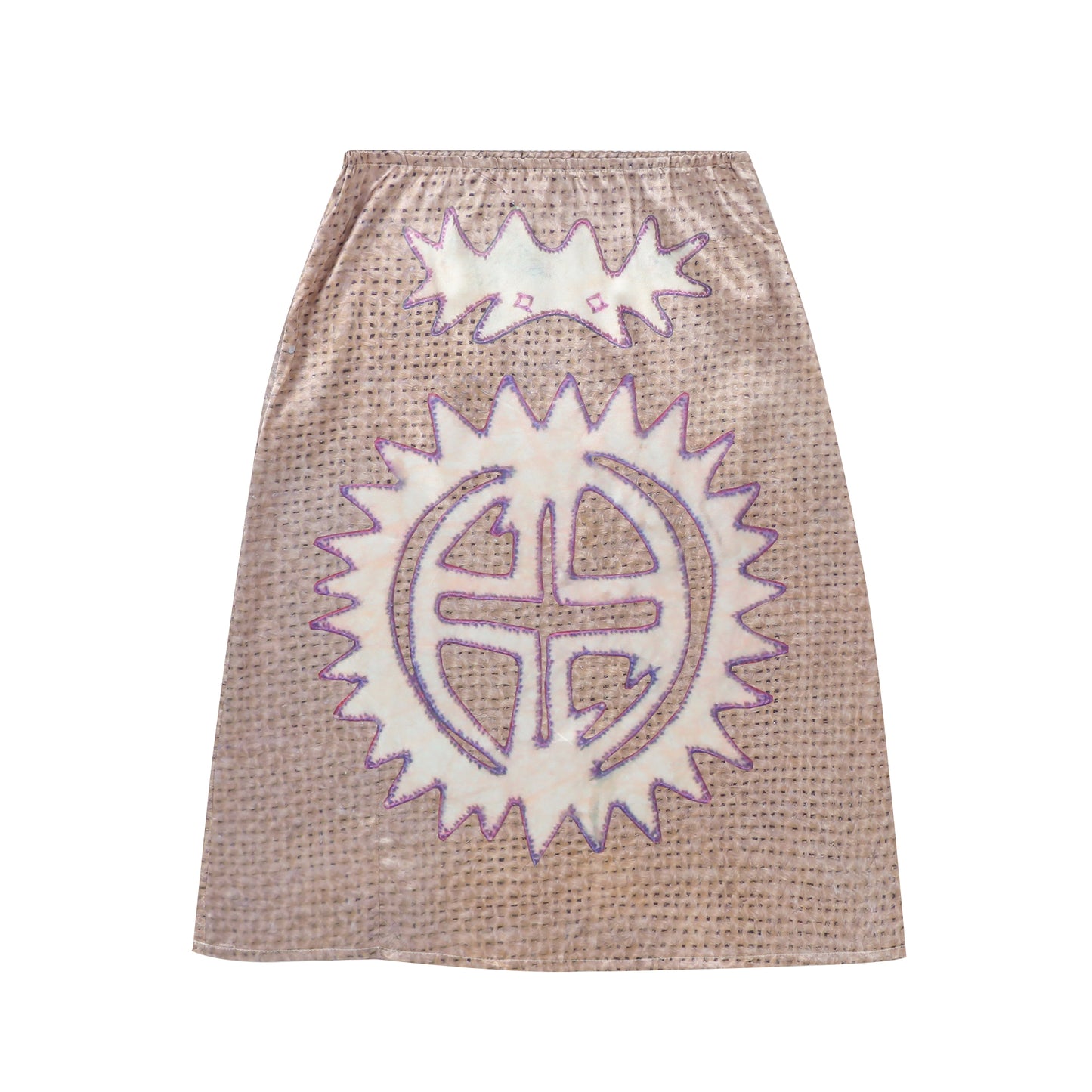 Mid totem print skirt