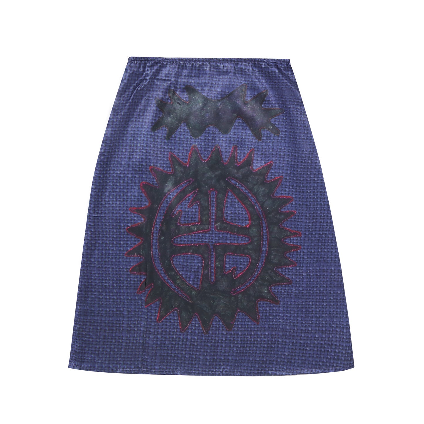 Mid totem print skirt